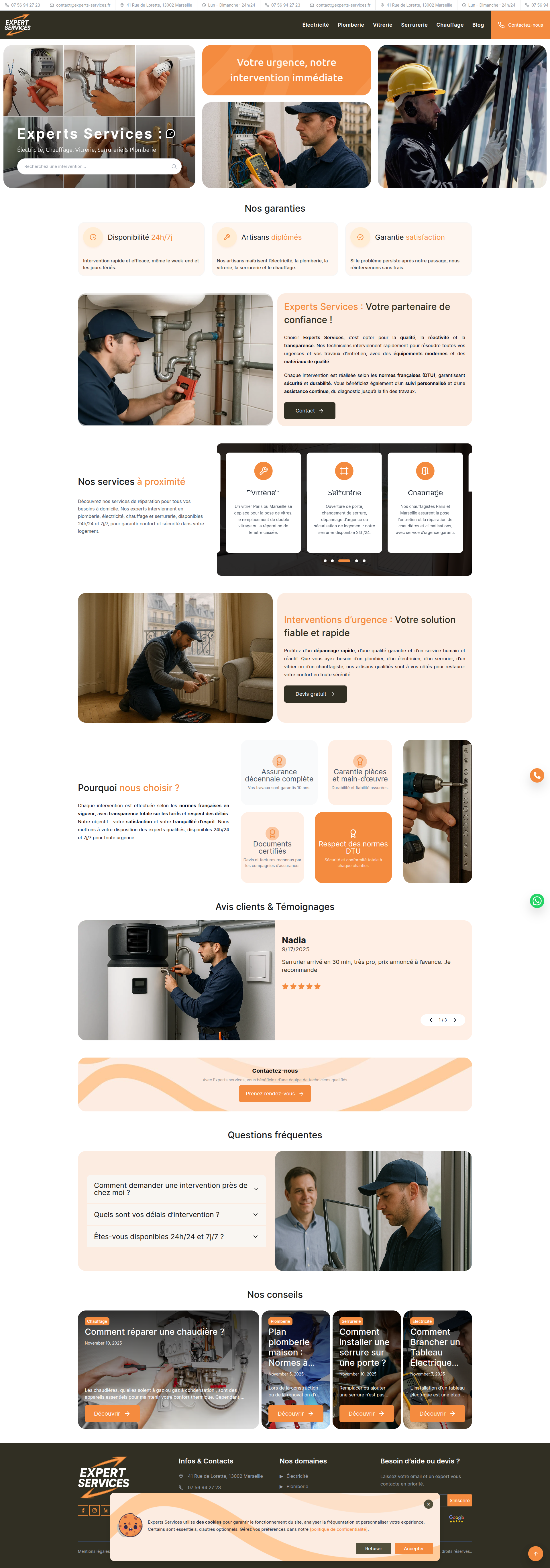 EXPERTS-SERVICES.FR: Web Application (In Development)