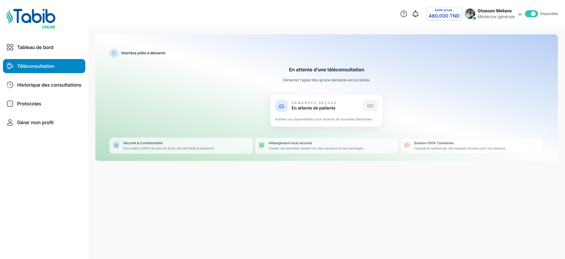 TABIB ONLINE Platform (In Development)